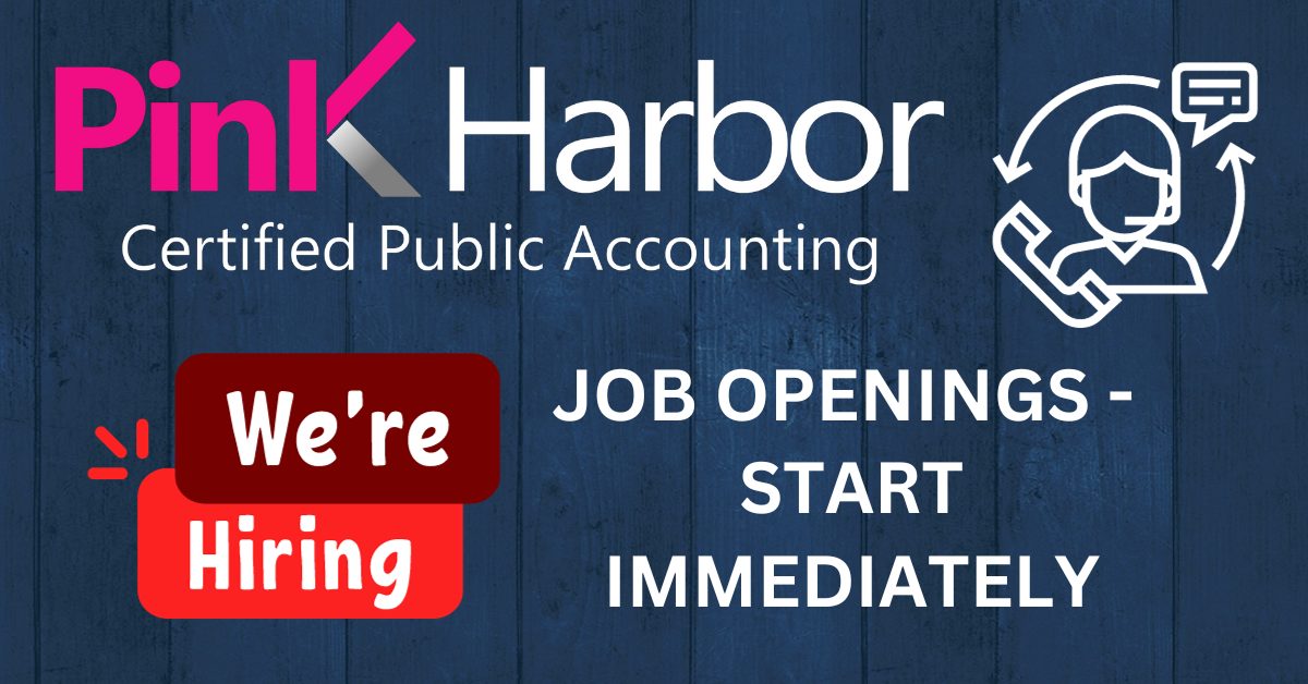 Job Openings at Pink Harbor, CPA - Pink Harbor, CPA